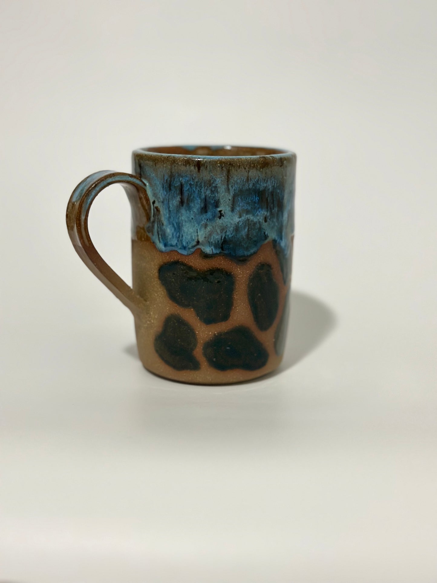 Print blue toast mug