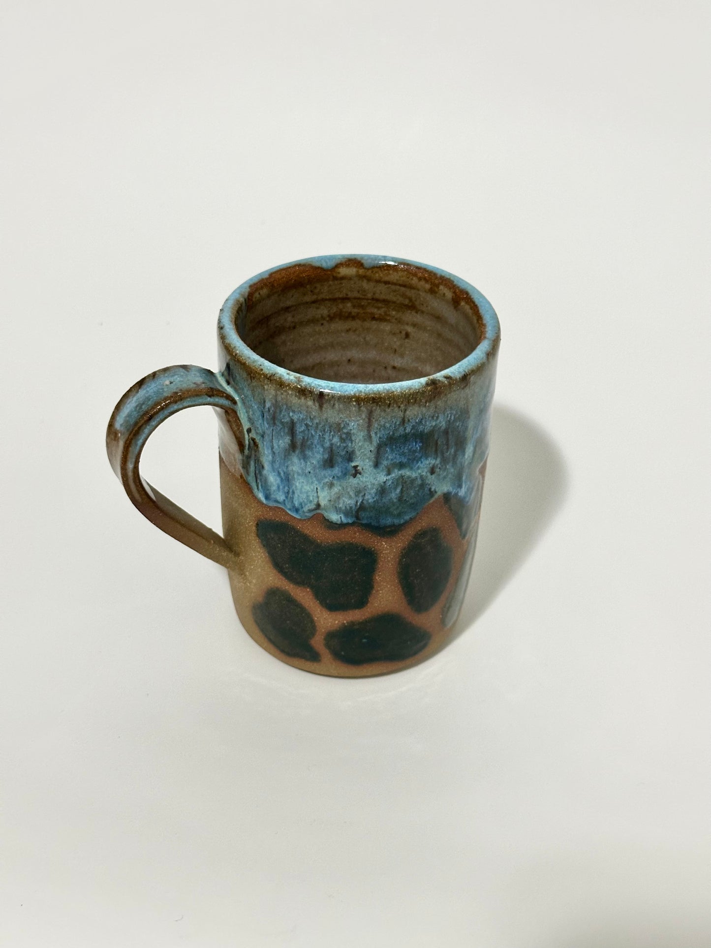 Print blue toast mug