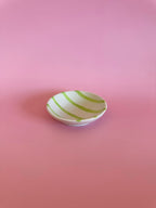 Mini plate stripes green