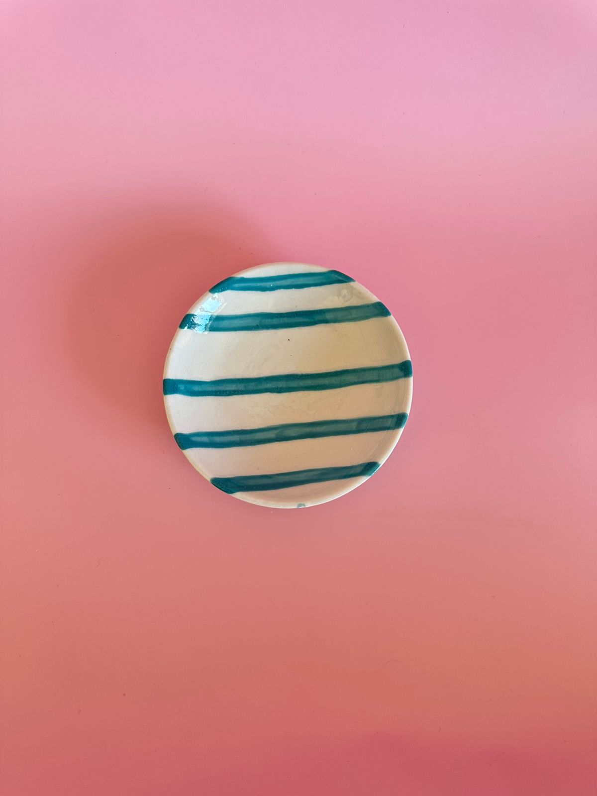 Mini stripe plate blue