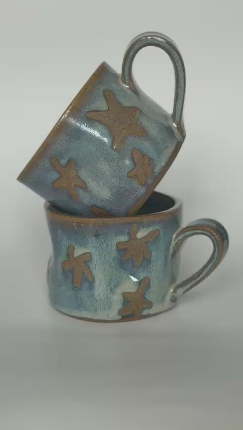 Cosmic blue ceramic mug