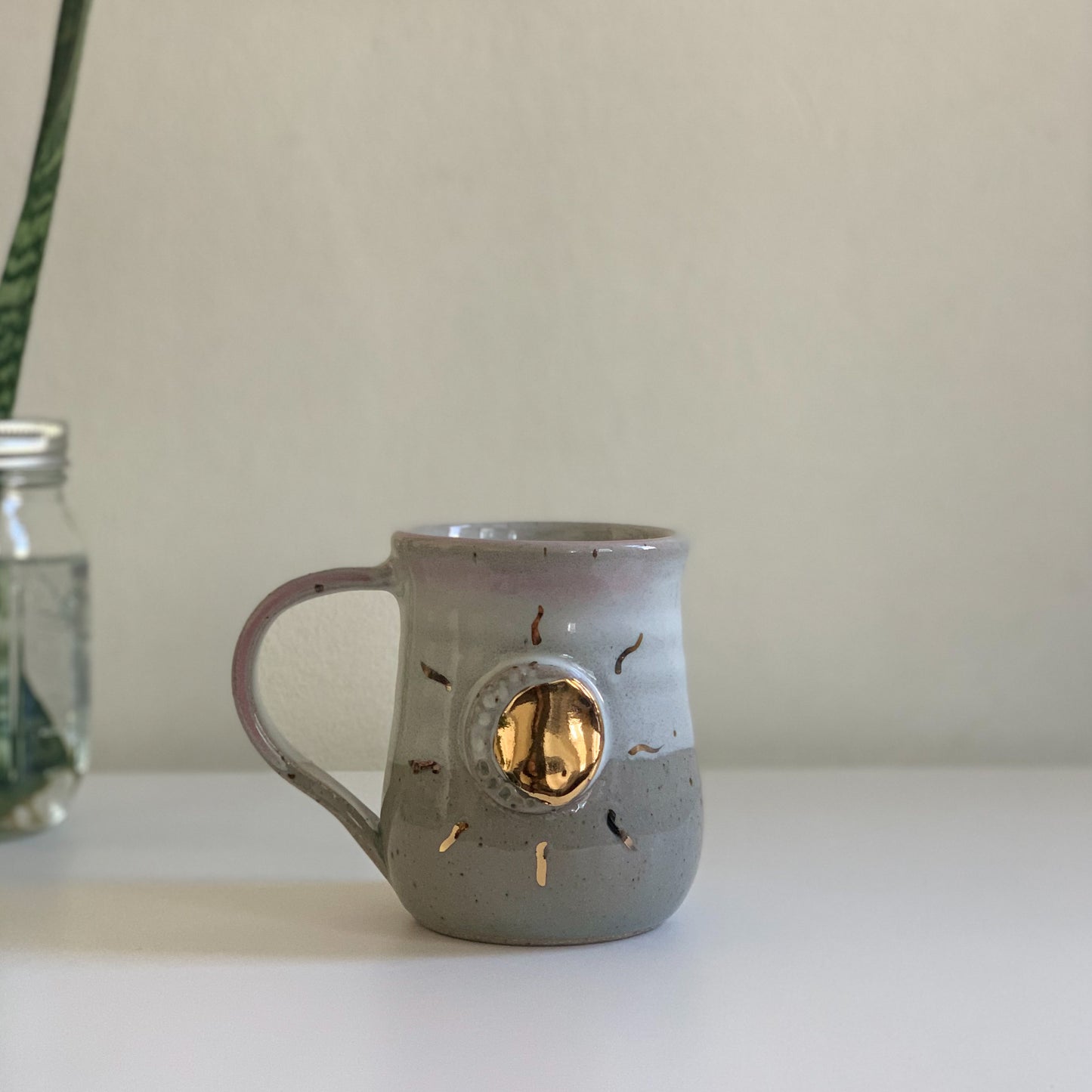 Eclipse ceramic mug gray